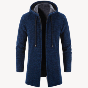 Hooded Windproof Wool Coat